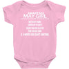 Smartass May Girl Baby Onesie