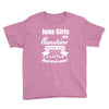 June Girls Are Sunshine Mixed With A Little Hurricane Youth Tee