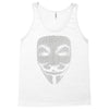 v for vendetta mask guy fawkes cool girls womens cotton t shirt dw01 Tank Top