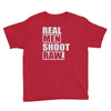 real men shoot raw Youth Tee