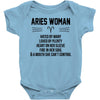 Aries Woman Baby Onesie