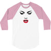 girl eye face red libs 3/4 Sleeve Shirt