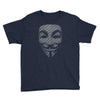 v for vendetta mask guy fawkes cool girls womens cotton t shirt dw01 Youth Tee