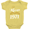 kings are born in 1971 Baby Onesie