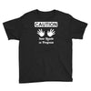 caution! jazz handsfunny jazz dance comic boogie camp trumpet Youth Tee