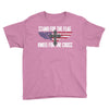 stand for the flag kneel for the cross Youth Tee