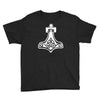 thors hammerretro viking norse fashion cool Youth Tee