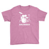 drummer drum kit indie rock music Youth Tee