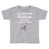 all i want for christmas is a cure carcinoid cancer Toddler T-shirt