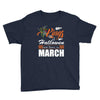 Halloween Kings Are Born In March Youth Tee