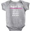 August Girl Baby Onesie