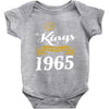 kings are born in 1965 Baby Onesie