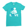 portal true love   aperture lab video gamer teleport online pc goal te Ladies Fitted T-Shirt