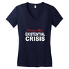 existential crisis Women's V-Neck T-Shirt