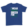 i wear emerald green for liver cancer awareness Youth Tee