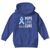 hope love cure stomach cancer awareness Youth Hoodie