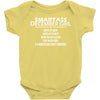 Smartass December Girl Baby Onesie