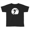 skiier moon moonlight silhouett Toddler T-shirt