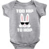 too hip to hop bunny easter Baby Onesie