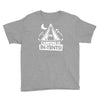 white ink camping is in tents funny Youth Tee