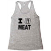 i eat meat Racerback Tank