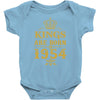 kings are born in 1954 Baby Onesie