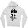 cat and crossbones Zipper Hoodie