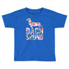 dachshund floral Toddler T-shirt