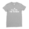 trust me, i'm german   deutschland germany person race text pride tee Ladies Fitted T-Shirt