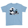 Great White Wave Shark Youth Tee