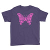breast cancer butterfly Youth Tee