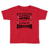 never underestimate the strength and power of a cancer survivor Toddler T-shirt