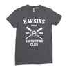 hawkins babysitting club indiana mike dustin eleven demogorgon strange Ladies Fitted T-Shirt
