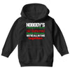 nobody's walking out on this fun old fashioned family christmas we're Youth Hoodie