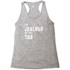 i'm jealous of me too Racerback Tank
