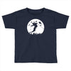 skiier moon moonlight silhouett Toddler T-shirt