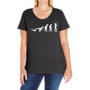 icke evolution Ladies Curvy T-Shirt