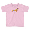 dachshund flower 2 Toddler T-shirt