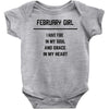 February Girl Baby Onesie