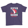 sister shark doo doo doo family matching Youth Tee