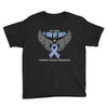 my hero is now my angel stomach cancer awareness Youth Tee