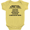 Smartass April Girl Baby Onesie