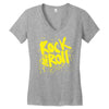 rock music r3 Women's V-Neck T-Shirt