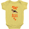 Sleeps With German Shepherd Baby Onesie