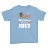 Halloween Kings Are Born In July Youth Tee