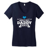 World's Best Daddy Ever Women's V-Neck T-Shirt