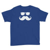 hipster glasses and moustache Youth Tee