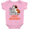 This Girl Loves Saint Bernard Baby Onesie