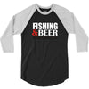 fishing and beer 3/4 Sleeve Shirt