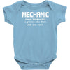 mechanic mens funny Baby Onesie